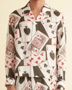 Shirts<BODE Ace Of Spades Long Sleeve Shirt Black/Multli