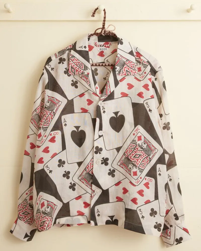 Shirts<BODE Ace Of Spades Long Sleeve Shirt Black/Multli