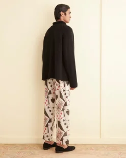 Trousers & Pants<BODE Ace Of Spades Pajama Pants Black/Multi