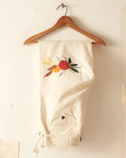 Trousers & Pants<BODE Applique Fruit Bunch Trousers White
