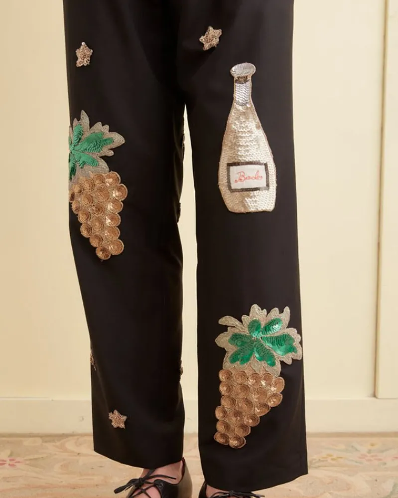 Trousers & Pants<BODE Arbane Tuxedo Trousers Black