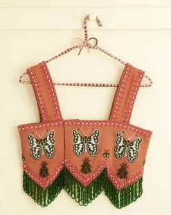 Tops<BODE Athalia Fringe Top Brown/Multi