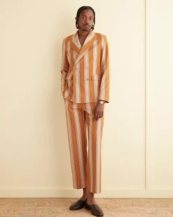 Outerwear<BODE Awning Stripe Double-Breasted Suit Jacket Multi