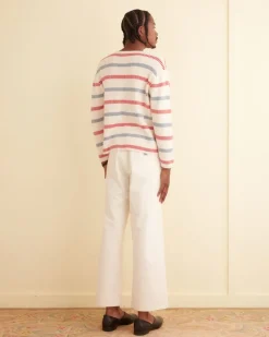Knitwear<BODE Bay Stripe Sweater Cream/Multi