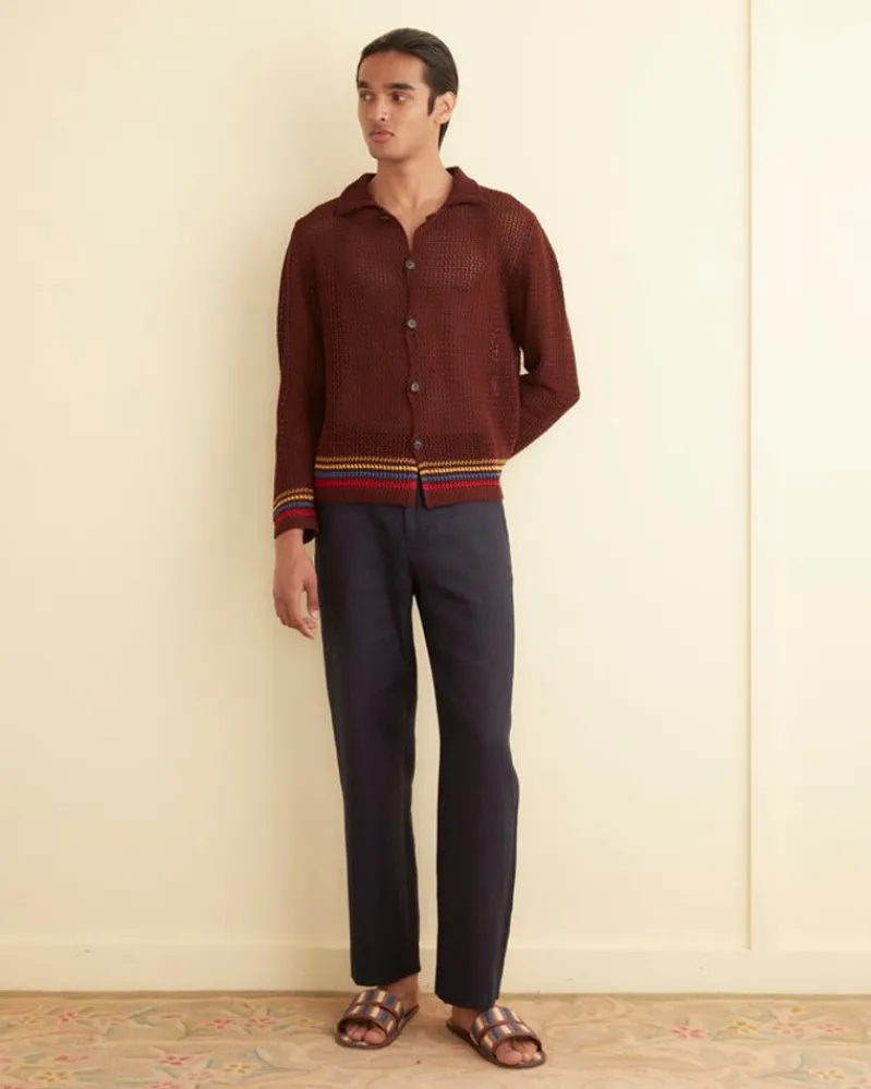 Knitwear<BODE Bayberry Multi Overshirt Brown