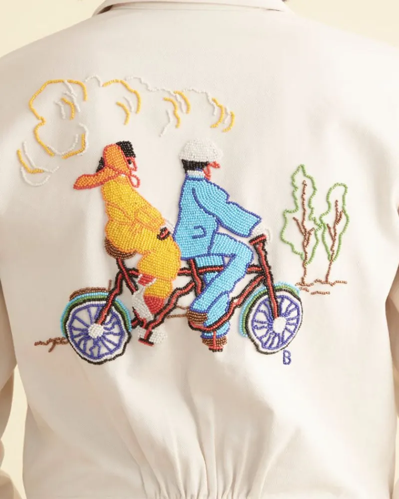 Outerwear<BODE Beaded Bicycle Jacket Ecru/Multi