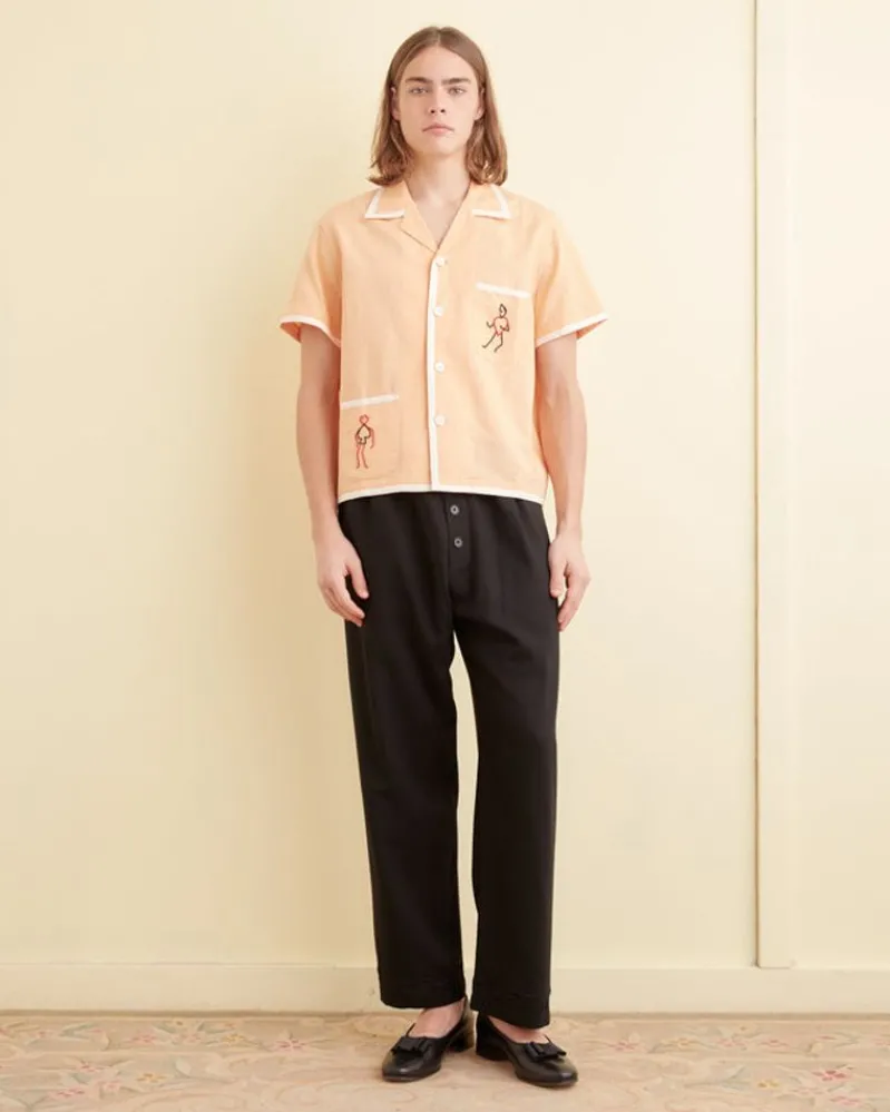 Shirts<BODE Beaded Blackjack Short Sleeve Shirt Sherbet