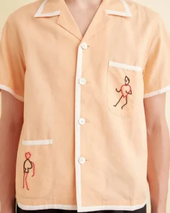 Shirts<BODE Beaded Blackjack Short Sleeve Shirt Sherbet