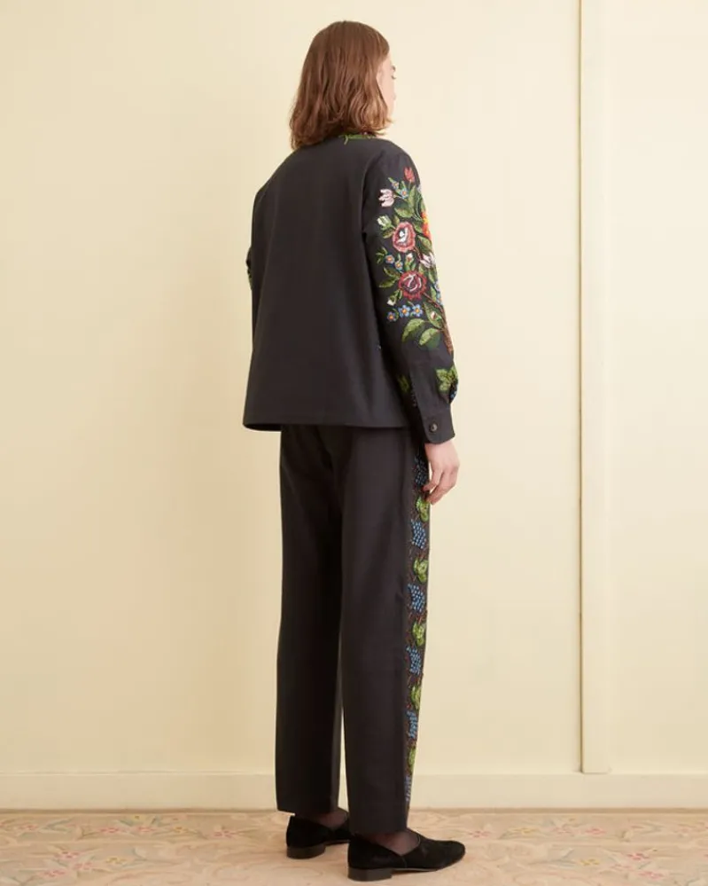 Outerwear<BODE Beaded Concord Pullover Black