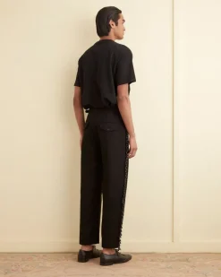 Trousers & Pants<BODE Beaded Fringe Trousers Black