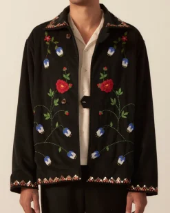 Outerwear<BODE Beaded Garden Vine Jacket