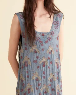 Dresses<BODE Beaded Tropicbird Duo Dress Blue/Multi