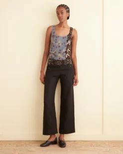 Tops<BODE Beaded Tropicbird Tank Blue/Multi