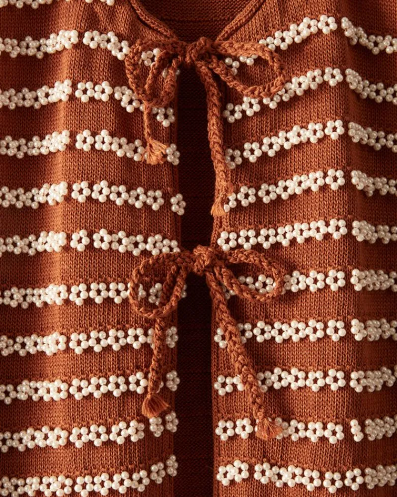 Knitwear<BODE Beaded Vest Brown