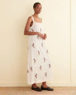Dresses<BODE Beaded Wildflower Gown White/Multi