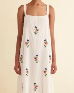Dresses<BODE Beaded Wildflower Gown White/Multi
