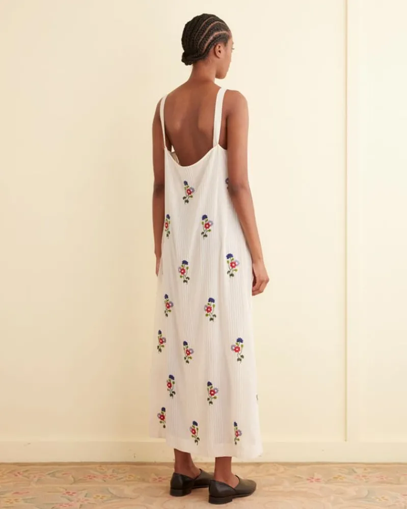 Dresses<BODE Beaded Wildflower Gown White/Multi
