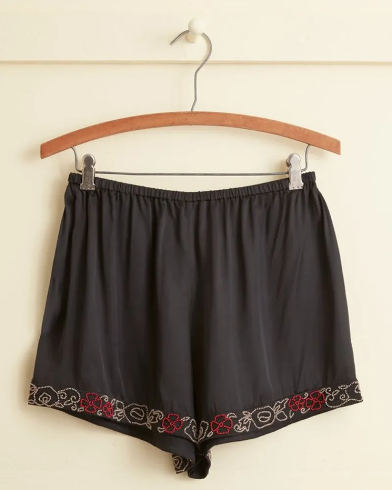 Shorts<BODE Beaded Yarrow Shorts Black