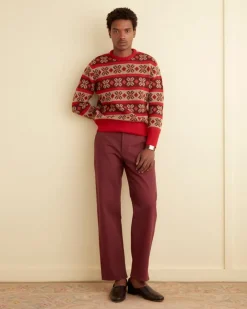 Knitwear<BODE Begonia Stripe Sweater Red