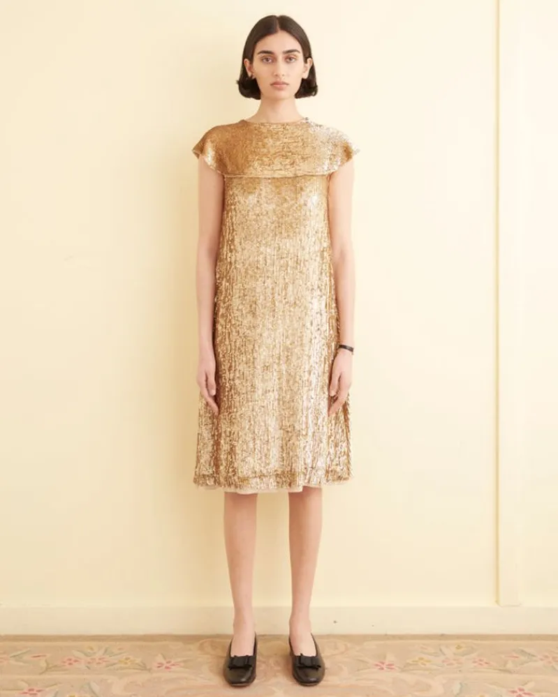 Dresses<BODE Bellvue Dress Gold