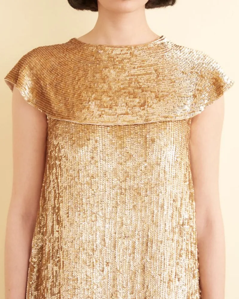 Dresses<BODE Bellvue Dress Gold