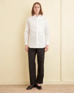 Shirts<BODE Bib Tuxedo Shirt White
