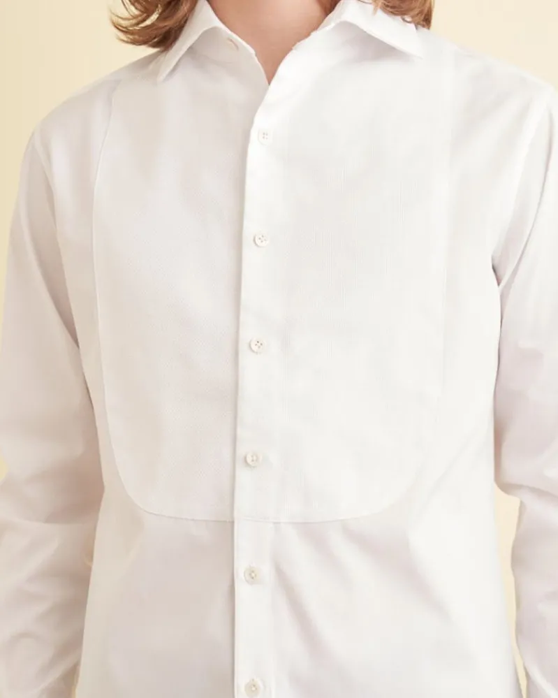 Suiting<BODE Bib Tuxedo Shirt White