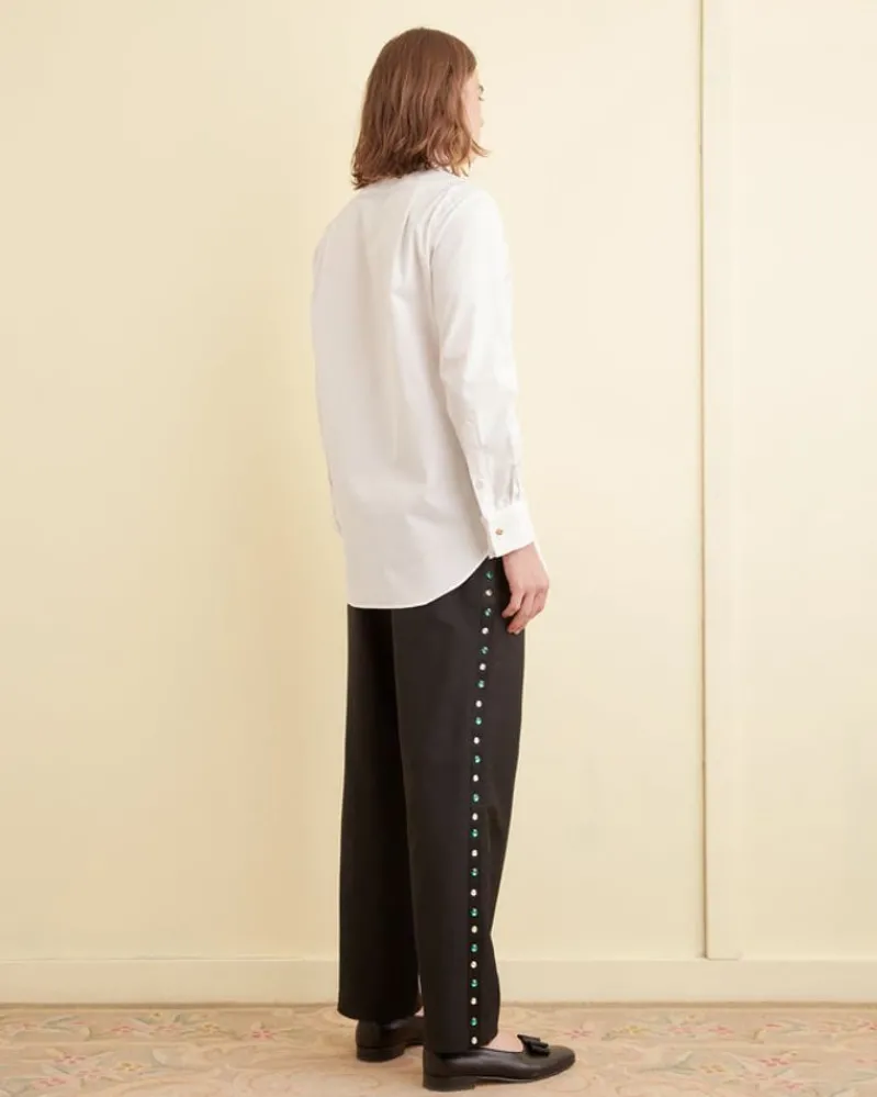 Suiting<BODE Bib Tuxedo Shirt White