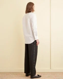 Shirts<BODE Bib Tuxedo Shirt White