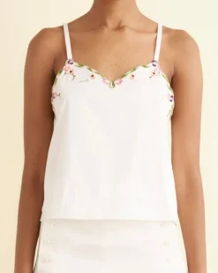 Tops<BODE Bitty Garden Tank Cream