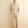 Trousers & Pants<BODE Blonde Stripe Pajama Pants Yellow