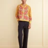 Shirts<BODE Blooming Border Long Sleeve Shirt Yellow