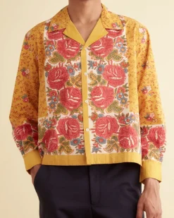 Shirts<BODE Blooming Border Long Sleeve Shirt Yellow