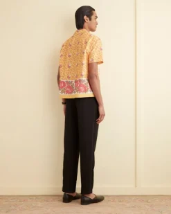 Shirts<BODE Blooming Border Short Sleeve Shirt Yellow