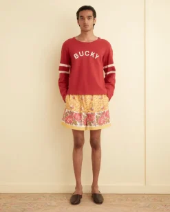 Shorts<BODE Blooming Border Shorts Yellow