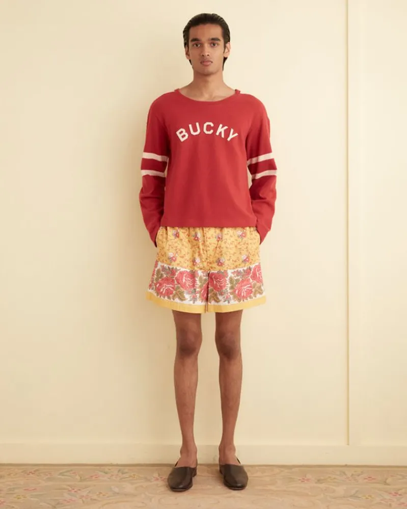 Shorts<BODE Blooming Border Shorts Yellow