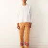Trousers & Pants<BODE Blooming Border Trousers Yellow