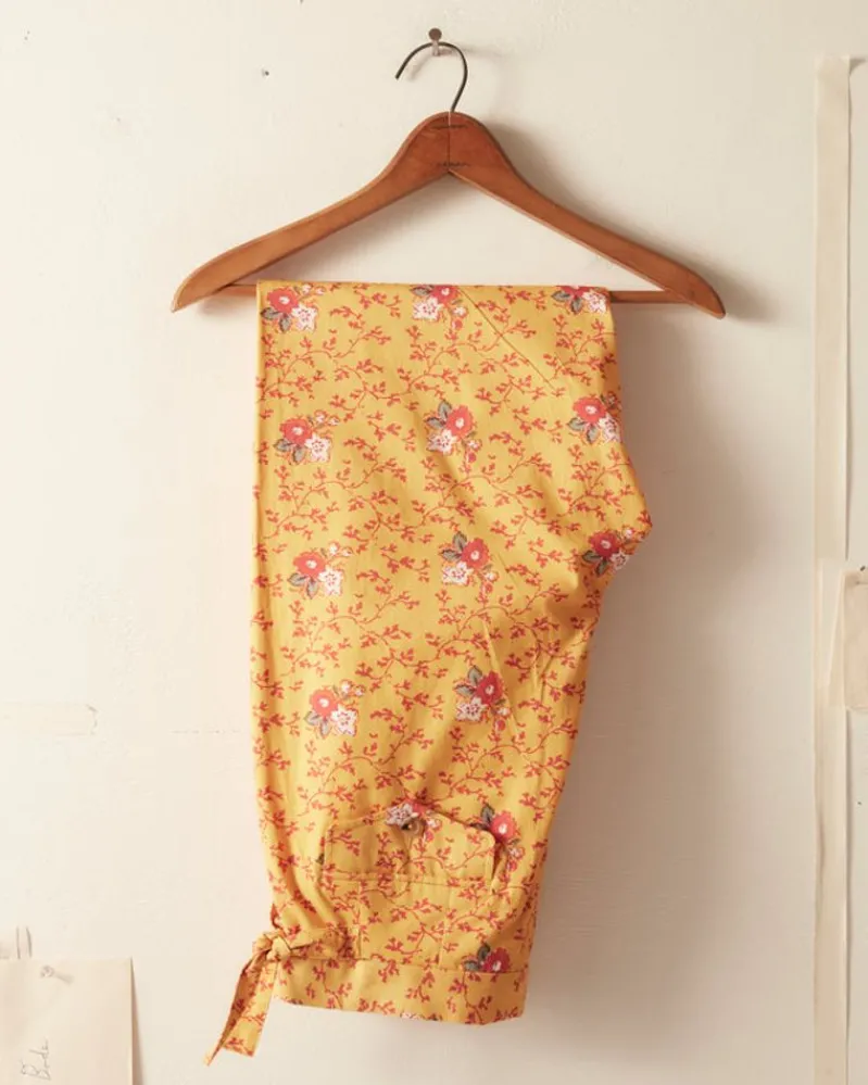 Trousers & Pants<BODE Blooming Border Trousers Yellow