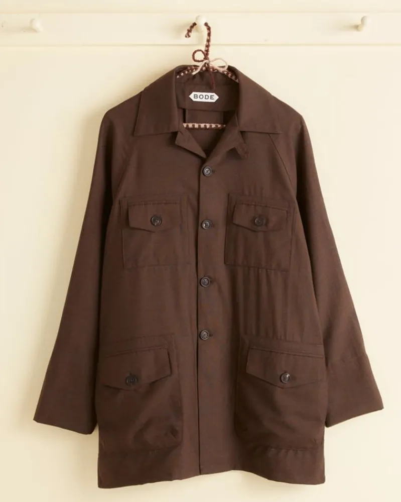 Outerwear<BODE Blue Grid Jacket - Xs Brown