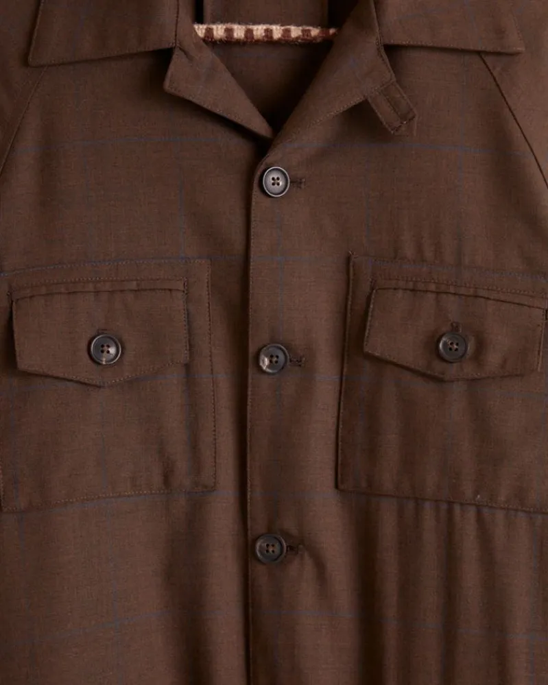 Outerwear<BODE Blue Grid Jacket - Xs Brown