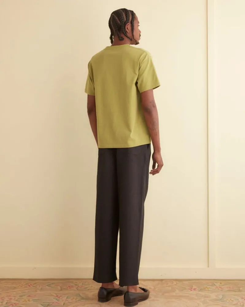 Cut & Sew<BODE Embroidered Pocket Tee Green