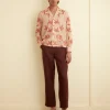 Shirts<BODE Bougainvillea Long Sleeve Shirt Pink
