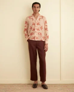 Shirts<BODE Bougainvillea Long Sleeve Shirt Pink