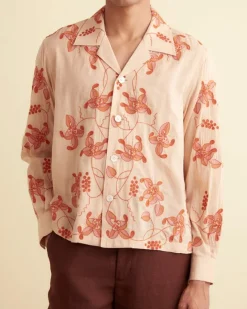 Shirts<BODE Bougainvillea Long Sleeve Shirt Pink