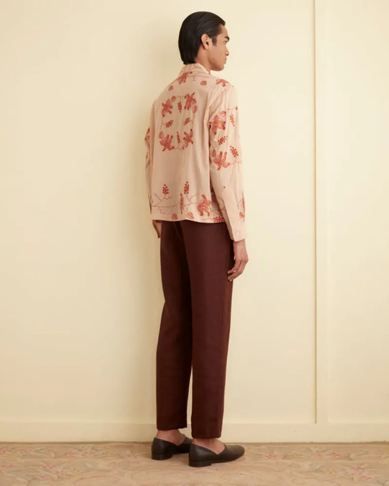 Shirts<BODE Bougainvillea Long Sleeve Shirt Pink