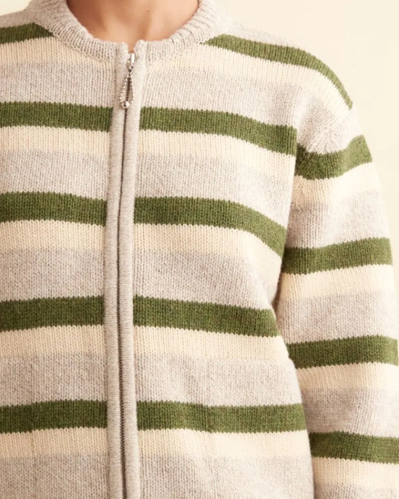 Knitwear<BODE Brewster Cardigan /Green Tan