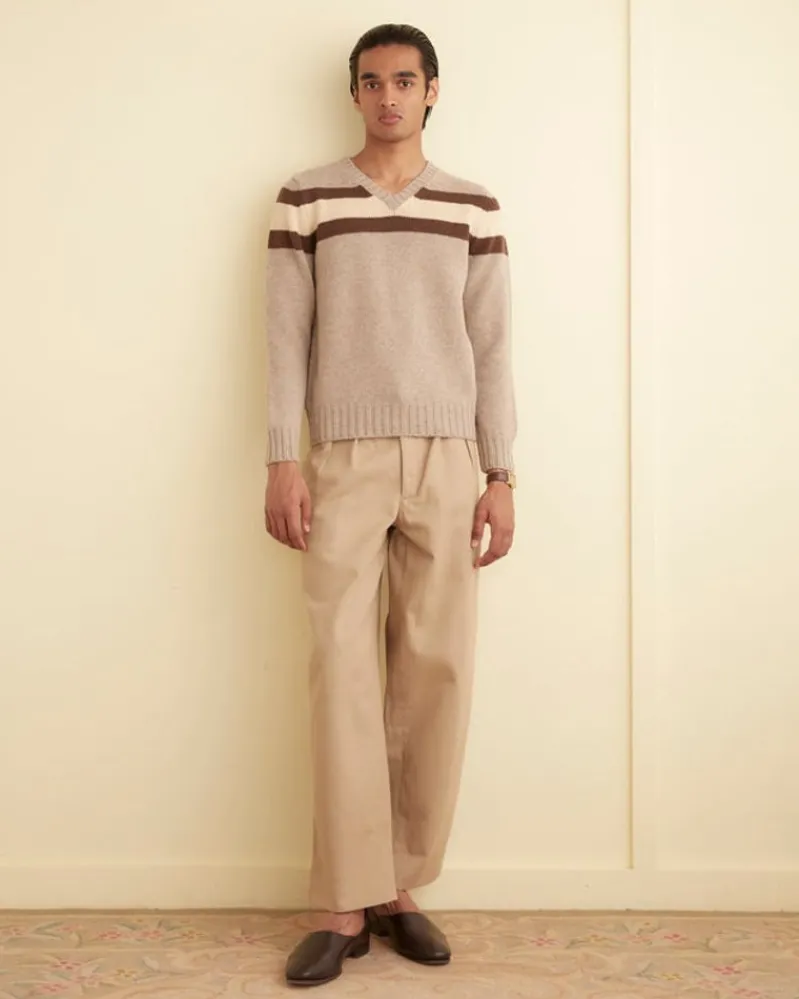 Knitwear<BODE Brewster V-Neck Tan