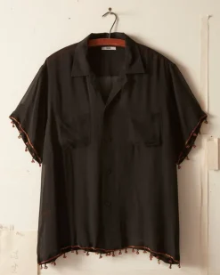 Shirts<BODE Bugle Bead Trim Short Sleeve Shirt