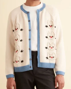 Knitwear<BODE Calico Cardigan Cream