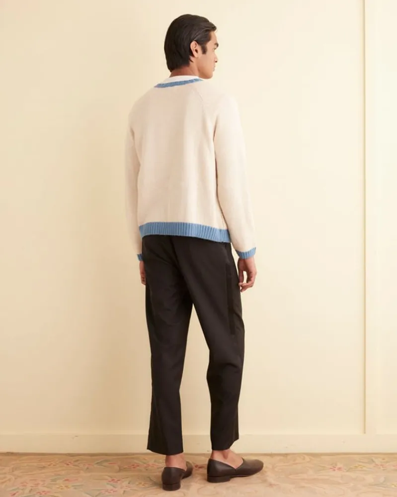 Knitwear<BODE Calico Cardigan Cream